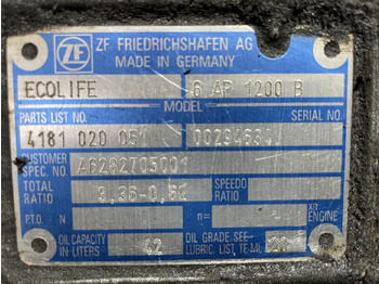 Gearbox and parts for Bus ZF Getriebe ZF 6 AP 1200 B Ecolife 4181020051 Citaro 6AP1200B: picture 2 Gearbox and parts for Bus ZF Getriebe ZF 6 AP 1200 B Ecolife 4181020051 Citaro 6AP1200B: picture 2