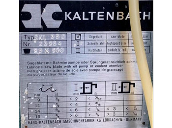 Metalworking machinery Alu-Kreissäge KALTENBACH: picture 5