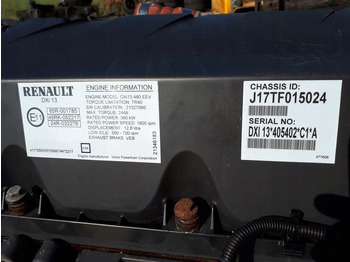 Engine for Truck Renault DXI13 480 EURO 5 EEV   truck: picture 2