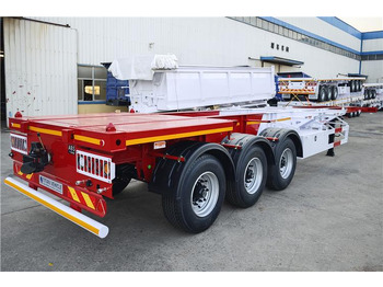 New Container transporter/ Swap body semi-trailer for transportation of containers TITAN 3 Axle 40ft Container Chassis Trailer for Sale In Guam: picture 5