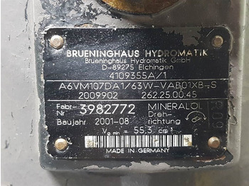 Hydraulics for Construction machinery Ahlmann AZ14-Brueninghaus A6VM107DA1/63W-Drive motor: picture 4