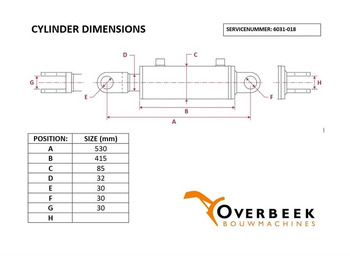 Hydraulics Volvo L30G -Steering cylinder/Lenkzylinder/Stuurcilinder: picture 4