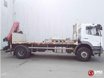 Dropside/ Flatbed truck, Crane truck Mercedes-Benz Axor 1833 Fassi f 110a: picture 4