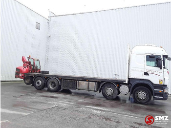 Dropside/ Flatbed truck Scania R 420 8x2 +manitou TMT 25.20: picture 4