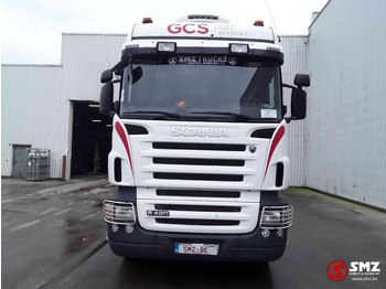 Dropside/ Flatbed truck Scania R 420 8x2 +manitou TMT 25.20: picture 2