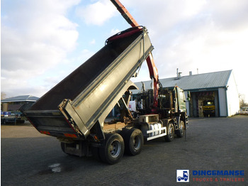 Crane truck Mercedes-Benz Axor 3236 8x4 RHD tipper + Hiab 1283 DK-2 Duo: picture 4