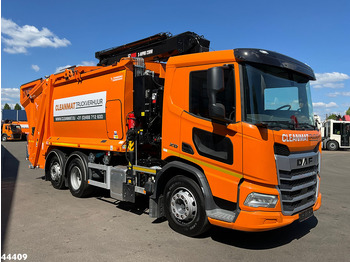 Garbage truck DAF FAN XD 340 Hiab 23 Tonmeter laadkraan: picture 4