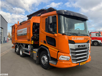 Garbage truck DAF FAN XD 340 Hiab 23 Tonmeter laadkraan + Welvaarts Weighing system: picture 3