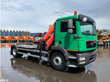 Hook lift truck, Crane truck MAN TGM 18.290 Palfinger 11 Tonmeter laadkraan Just 92.971 km!: picture 5