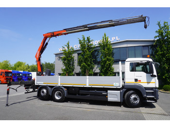 Dropside/ Flatbed truck, Crane truck MAN TGS 26.360 Flatbed / Fassi F175 7.7 T / steered 3rd axle: picture 4 Dropside/ Flatbed truck, Crane truck MAN TGS 26.360 Flatbed / Fassi F175 7.7 T / steered 3rd axle: picture 4