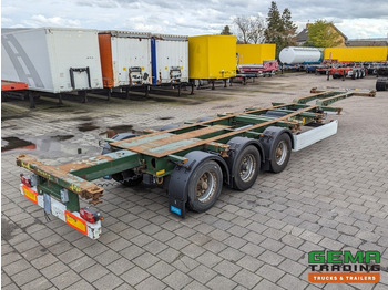 Container transporter/ Swap body semi-trailer Krone SD 27 3-Assen BPW RearSlider - DrumBrakes - 5280kg: picture 2