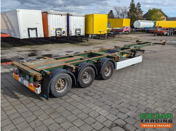 Container transporter/ Swap body semi-trailer Krone SD 27 3-Assen BPW RearSlider - DrumBrakes - 5280kg: picture 5