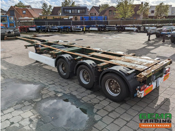 Container transporter/ Swap body semi-trailer Krone SD 27 3-Assen BPW RearSlider - DrumBrakes - 5280kg: picture 3