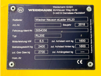 Wheel loader Neuson WL20E (3899): picture 5