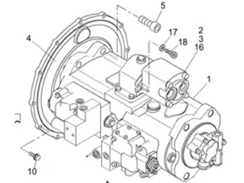 New Hydraulic pump for Construction machinery Case KRJ31341 - KRJ31340: picture 3