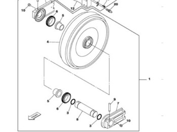 Undercarriage parts CASE