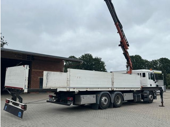 Dropside/ Flatbed truck, Crane truck MAN TGS26400-6x2 LL/ TEREX 165 - EA3: picture 5