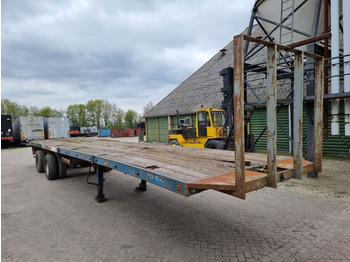 Dropside/ Flatbed semi-trailer Fruehauf STEELSPRING - Drum - 8 tyres: picture 4