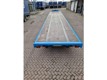 Dropside/ Flatbed trailer Van Hool 13.60 M LONG - 1 M HIGH - SUPER SINGLE TIRES - DRUM BRAKES: picture 5