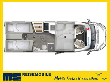 Semi-integrated motorhome EURA MOBIL