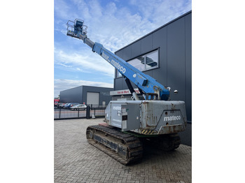 Telescopic boom Aichi SR18A telescoop hoogwerker ISUZU diesel rubber pads 2007 AICHI: picture 4