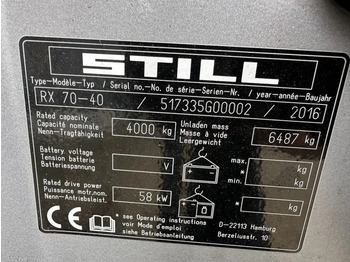 LPG forklift Still RX 70-40 Duplex Sideshift 4 ton LPG Heftruck 2016: picture 3