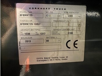 Electric forklift Toyota 2 ton Traigo 20 Duplex Freelift Sideshift Elektra Heftruck: picture 5