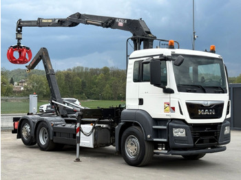 Hook lift truck, Crane truck MAN TGS 26.400 Abrollkipper* KESLA 2114Z* TOP: picture 3