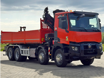 Crane truck Renault C 430 *KIPPER 6,80m* HIAB X-HIDUO 188 ES-4 * 8x4: picture 4