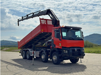 Crane truck Renault C 430 *KIPPER 6,80m* HIAB X-HIDUO 188 ES-4 * 8x4: picture 2