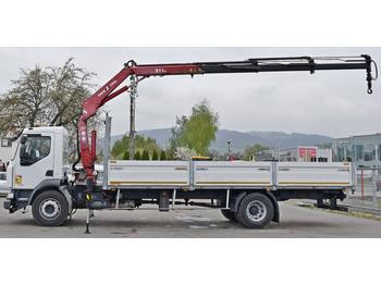 Crane truck, Dropside/ Flatbed truck Renault MIDLUM 220 DXI *PRITSCHE 7,35m * KRAN + FUNK: picture 5