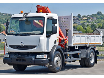 Crane truck, Tipper Renault MIDLUM 300 DXI * FASSI F105A.0.21 + PILOT* TOP: picture 4