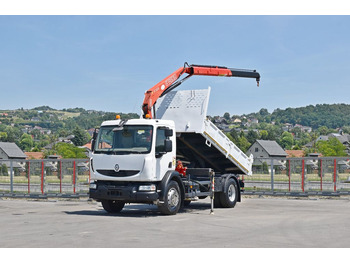 Crane truck, Tipper Renault MIDLUM 300 DXI * FASSI F105A.0.21 + PILOT* TOP: picture 2