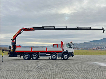 Crane truck, Dropside/ Flatbed truck Scania P 450 * PK 27002 - SH + FUNK * 8x4 * TOPZUSTAND: picture 5