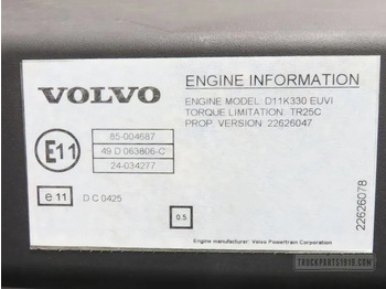 Engine for Truck Volvo Engines & Parts Motor D11K330 E6 Volvo: picture 3