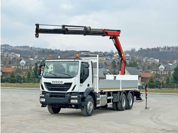 Dropside/ Flatbed truck, Crane truck Iveco TRAKKER 360 * PRITSCHE 6,80* PK 16002 B+FUNK*6x4: picture 2