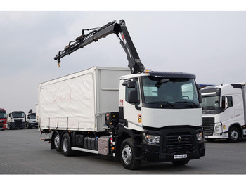 Curtainsider truck RENAULT C 380