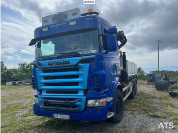 Dropside/ Flatbed truck, Crane truck Scania R480: picture 4