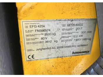 Electric forklift Jungheinrich EFG425k: picture 4 Electric forklift Jungheinrich EFG425k: picture 4