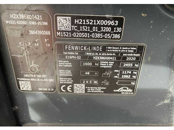 Electric forklift Linde E16PH-02: picture 4