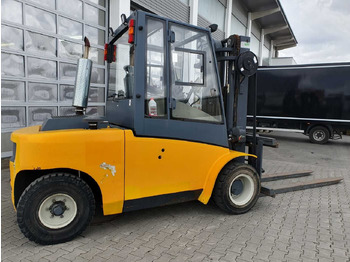 Diesel forklift Jungheinrich DFG 680 / 4.500mm / 2.413h / Zinkenverstellgerät: picture 3