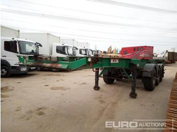 Dropside/ Flatbed semi-trailer 2007 Dennison Tri Axle Skeleton Sliding Trailer: picture 1