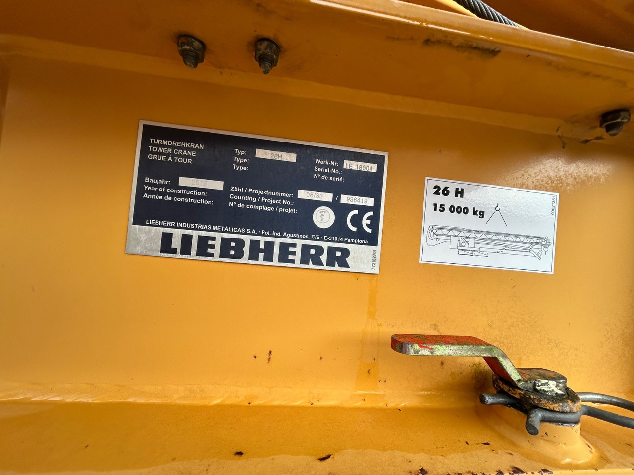 Liebherr Schnellbaukran 26 H Bj.: 2015 - Tower crane: picture 5 Liebherr Schnellbaukran 26 H Bj.: 2015 - Tower crane: picture 5