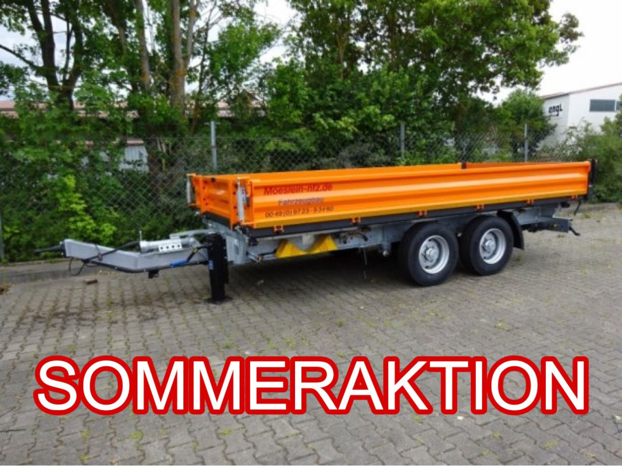 Möslein TTD 13 Orange 13 t Tandem 3- Seitenkipper Tieflader-- Neufahrzeug -- - Tipper trailer: picture 1 Möslein TTD 13 Orange 13 t Tandem 3- Seitenkipper Tieflader-- Neufahrzeug -- - Tipper trailer: picture 1