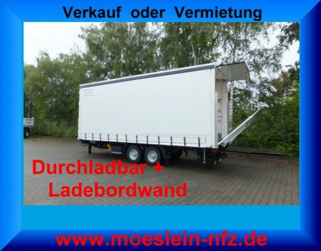 Möslein neuer Planenanhänger, Ladebordwand + Durchladba - Curtainsider truck: picture 1 Möslein neuer Planenanhänger, Ladebordwand + Durchladba - Curtainsider truck: picture 1
