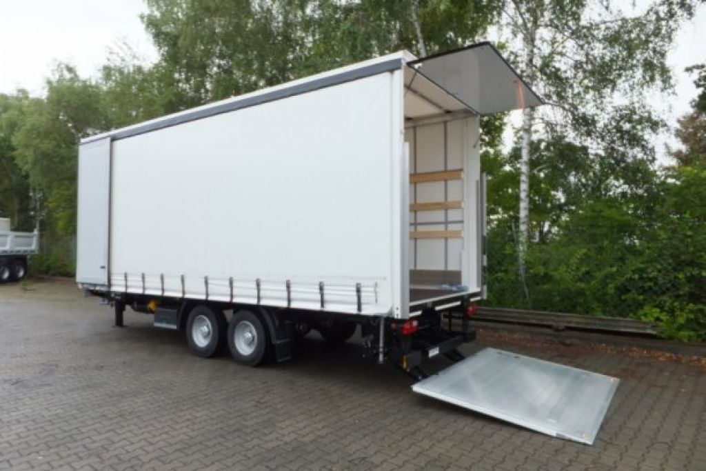 Curtainsider truck Möslein  neuer Planenanhänger, Ladebordwand + Durchladba: picture 14
