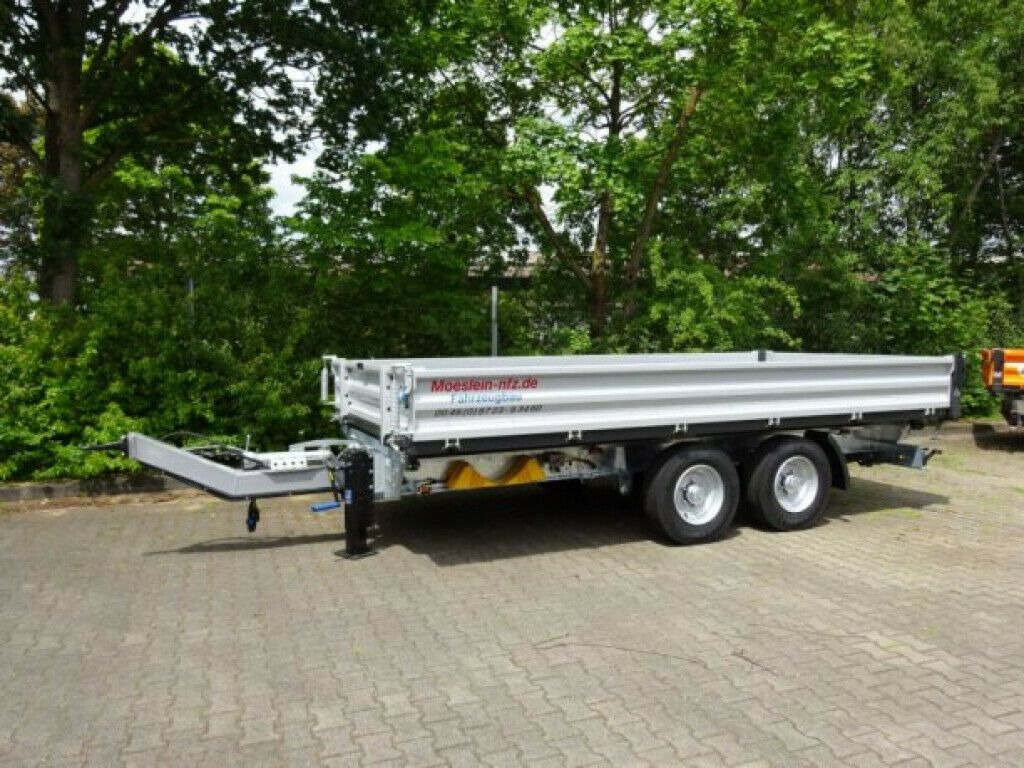 Tipper trailer Möslein  neuer Tandem 3- Seitenkipper Tieflader-- Neufah: picture 6