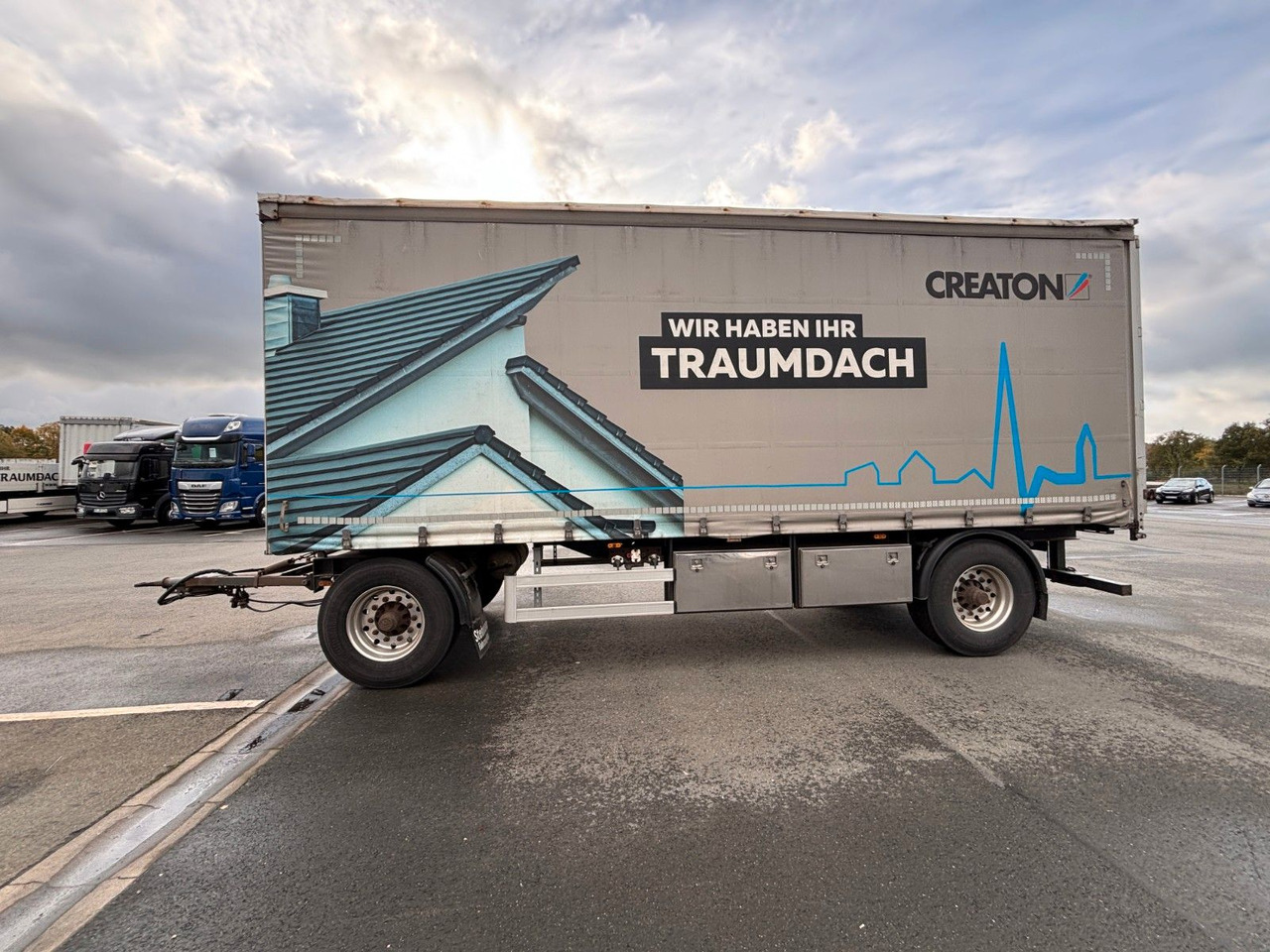 AZP18 Plane + Staplerhalterung - Curtainsider trailer: picture 1 AZP18 Plane + Staplerhalterung - Curtainsider trailer: picture 1