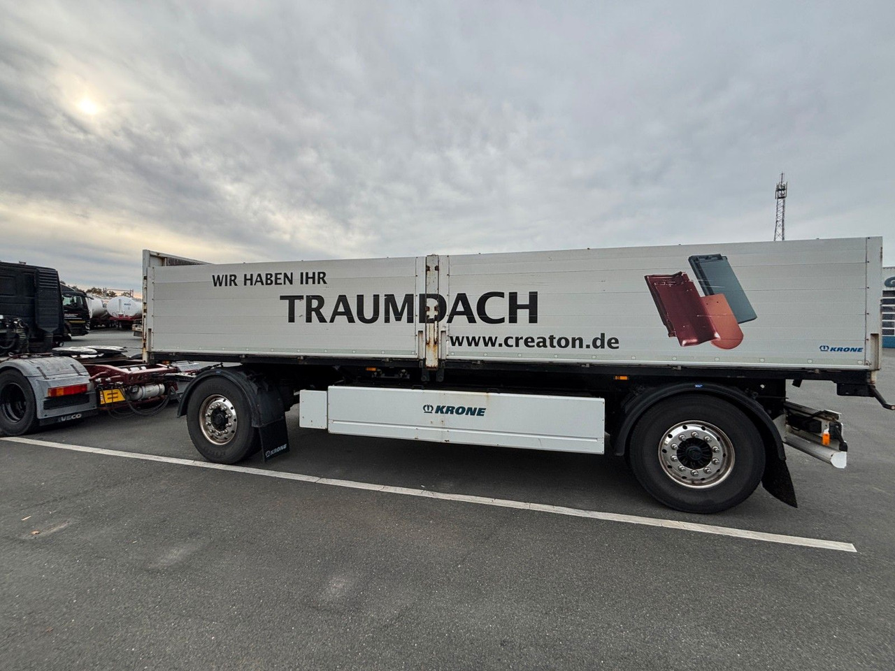 Krone AZ18 + Palettenkasten - Dropside/ Flatbed trailer: picture 5 Krone AZ18 + Palettenkasten - Dropside/ Flatbed trailer: picture 5