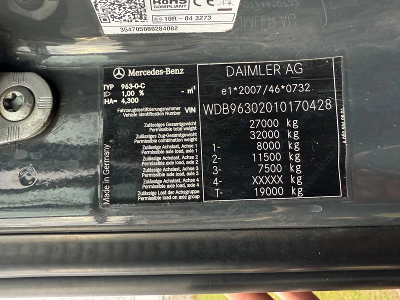 Cab chassis truck Mercedes-Benz Antos 2730 LL 2017: picture 13